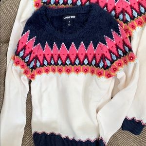 Girls Lands End Sweater Set- Twins!
